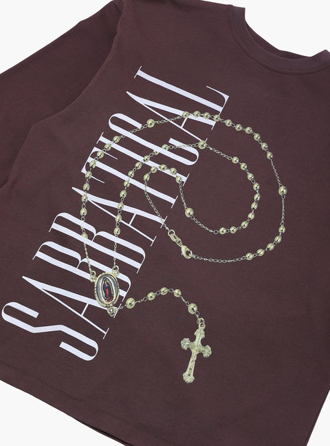 Sabbatical Cross Logo Longsleeve Button Brown