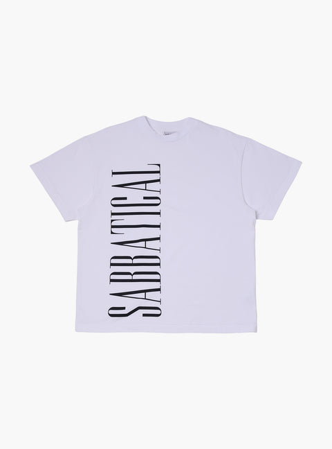 Sabbatical Logo T-Shirt White Black