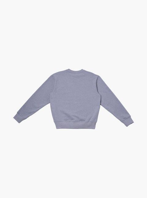 Sabbatical Logo Crewneck Heather Grey White