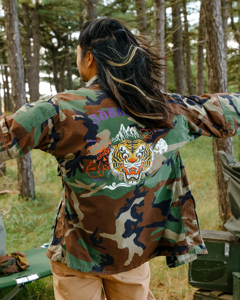 Sabbatical Recycle Program Army Camo Jacket 'Barnes'