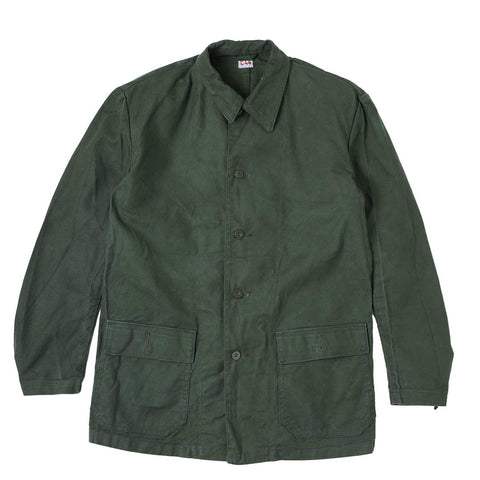 Vintage Swedish Military Army Green C44 Field Jacket