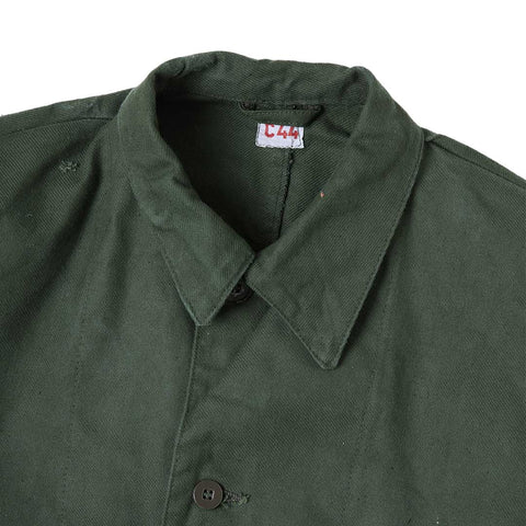 Vintage Swedish Military Army Green C44 Field Jacket
