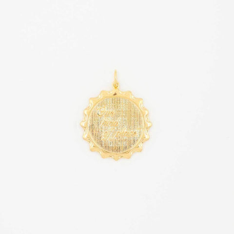 Sabbatical Crest Pendant Gold
