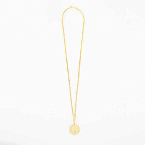 Sabbatical Crest Chain Necklace & Pendant Gold
