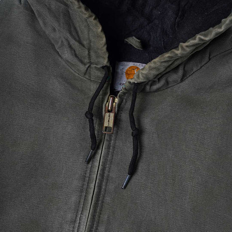Vintage Carhartt Hooded Work Jacket Olive
