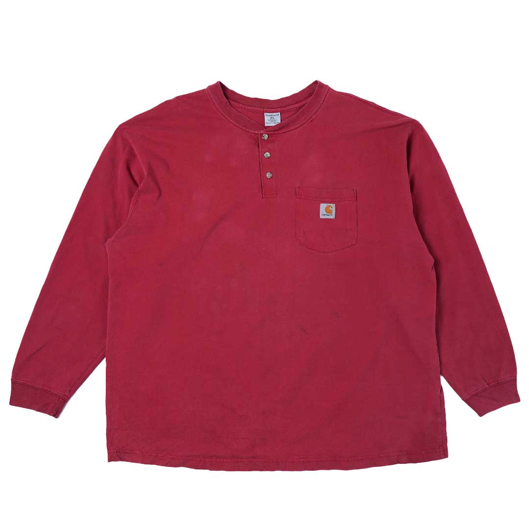 Vintage Carhartt Henley Long Sleeve Shirt Sabbatical Vintage