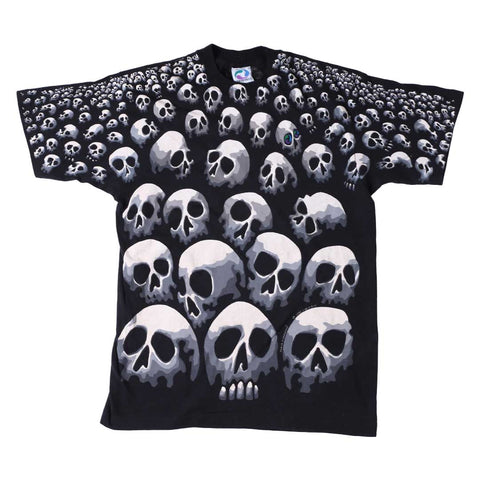Vintage 1992 Chris Pinkerton Skulls T-Shirt