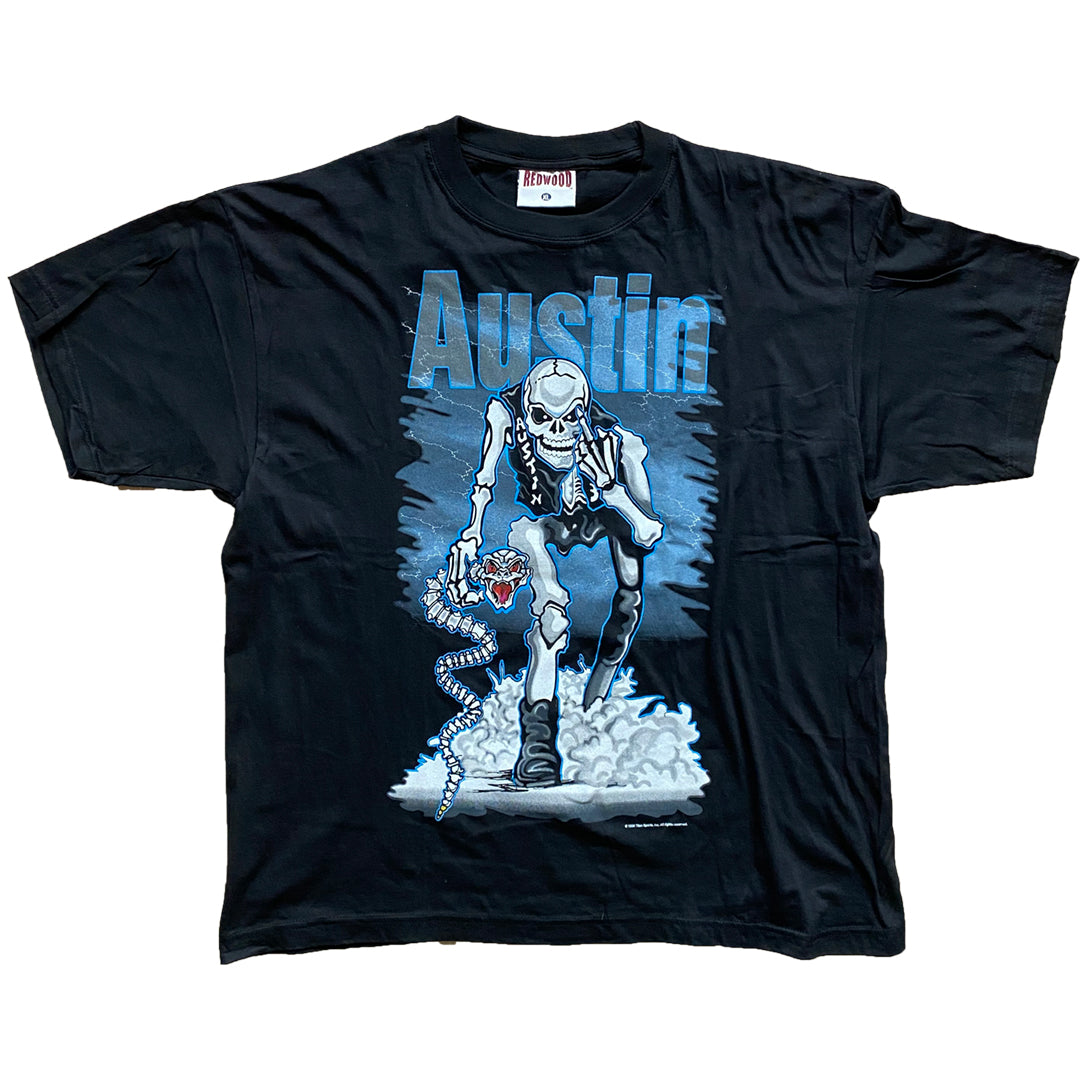 Vintage 1998 WWF Steve Austin 'Bad To The Bonz' T-Shirt
