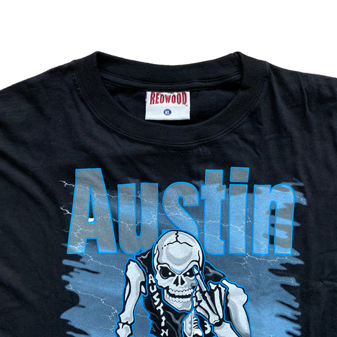 Vintage 1998 WWF Steve Austin 'Bad To The Bonz' T-Shirt