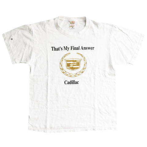 Vintage 2000s Cadillac 'That's My Final Answer' T-Shirt
