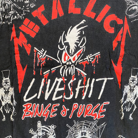 Vintage 90s Metallica 'Liveshit Binge & Purge' T-Shirt