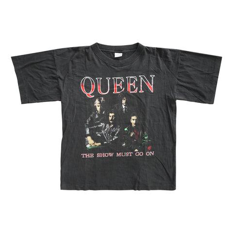 Vintage 90s Queen 'The Show Must Go On' T-Shirt