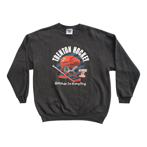 Vintage 90s Trenton Hockey 'Attitude Is Everything' Sweater