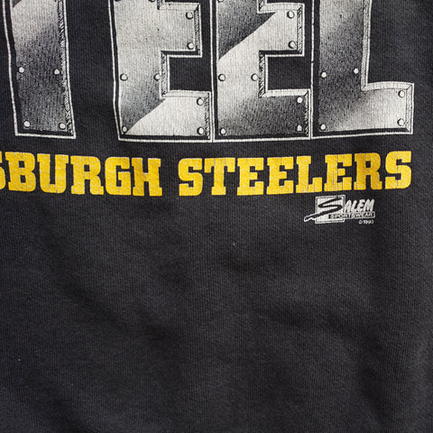 Vintage 1990 Pittsburgh Steelers 'Men Of Steel' Sweater