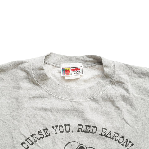 Vintage 90s Peanuts 'Curse You, Red Baron!' Sweater