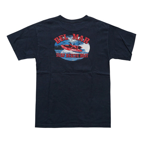 Vintage 90s Del Mar Surf Rescue Boat T-Shirt