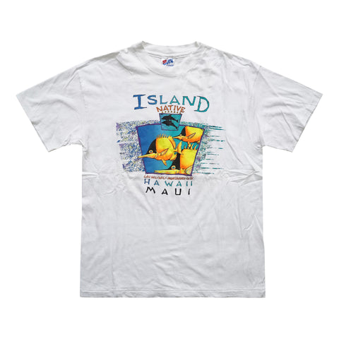 Vintage 90s Maui Hawaii 'Island Native' T-Shirt