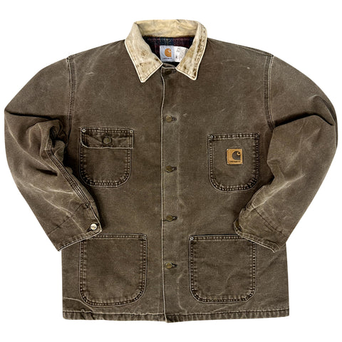 Vintage 1996 Carhartt Chore Lined Jacket Brown