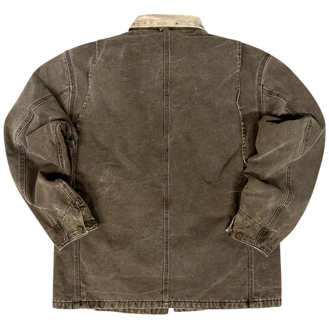 Vintage 1996 Carhartt Chore Lined Jacket Brown