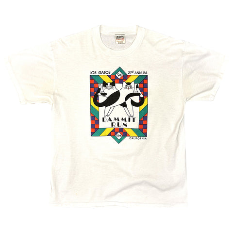 Vintage 1994 Los Gatos Dammit Run T-Shirt
