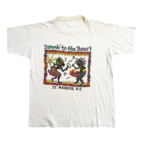 Vintage 90s St. Maarten 'Jammin' To The Beat' T-Shirt
