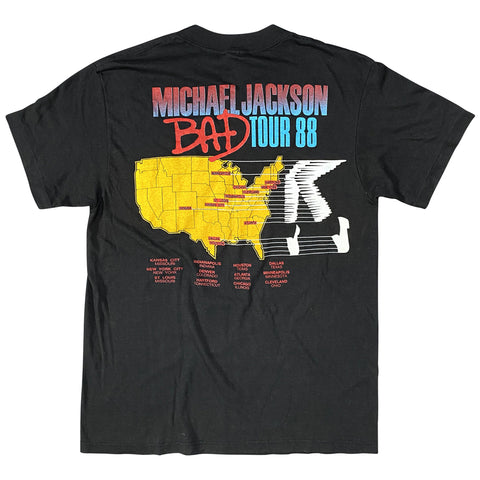 Vintage 1988 Michael Jackson 'BAD Tour' T-Shirt