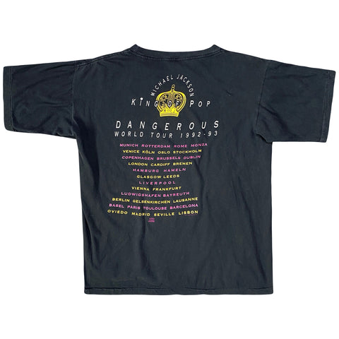 Vintage 1992 Michael Jackson 'Dangerous World Tour' T-Shirt