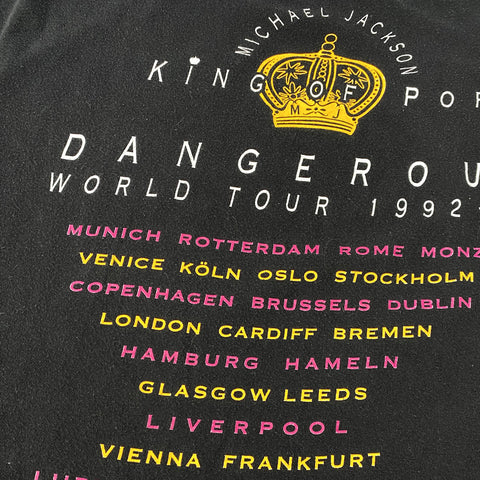 Vintage 1992 Michael Jackson 'Dangerous World Tour' T-Shirt