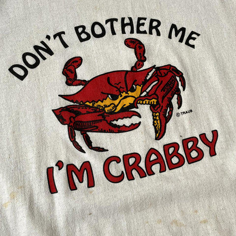 Vintage 90s Don't Bother Me I'm Crabby T-Shirt