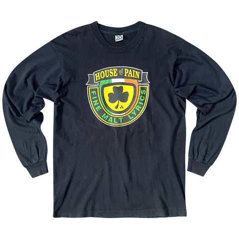 Vintage 90s House Of Pain 'Fine Malt Lyrics' Long Sleeve T-Shirt