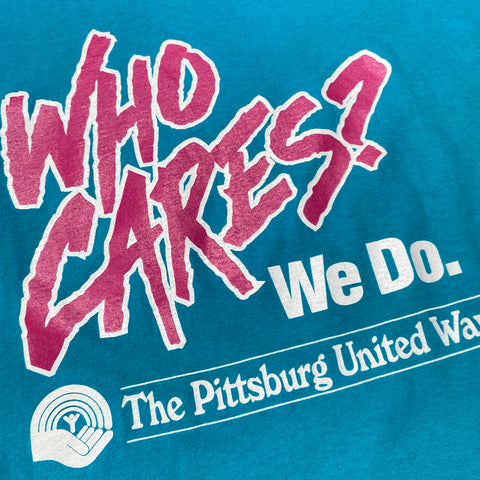Vintage 90s The Pittsburg United Way 'Who Cares' T-Shirt