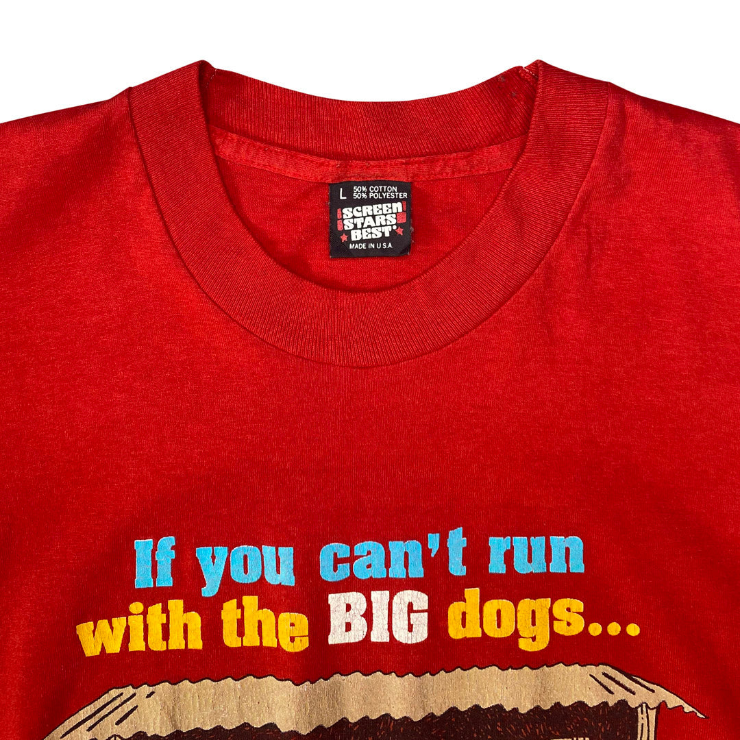 Running Hot Dog T-Shirt / Large / Carmine Red / Classic by Reigning Champ