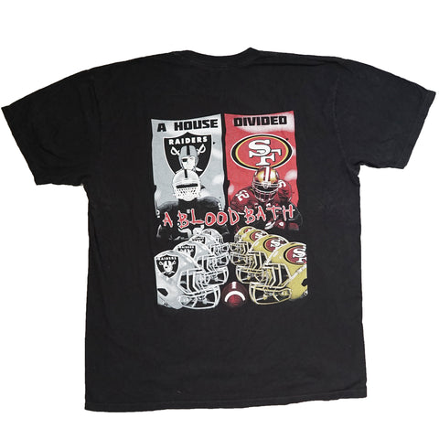 Vintage 2000s NFL Raiders vs. 49ers 'Battle Of The Bay' T-Shirt