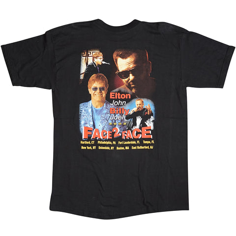 Vintage 2002 Elton John & Billy Joel 'Face 2 Face Tour' T-Shirt