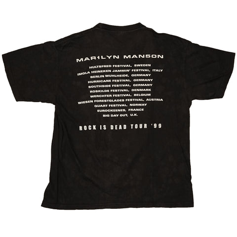 Vintage 1999 Marilyn Manson 'Rock Is Dead Tour' T-Shirt