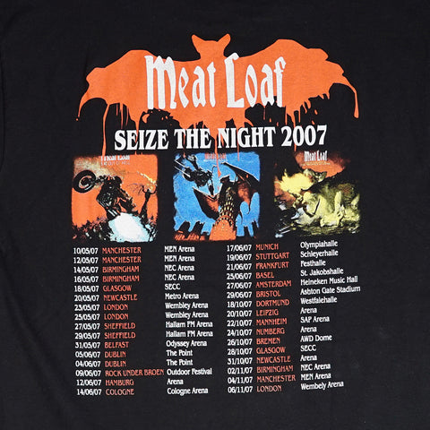 Vintage 2007 Meat Loaf 'Seize The Night' T-Shirt