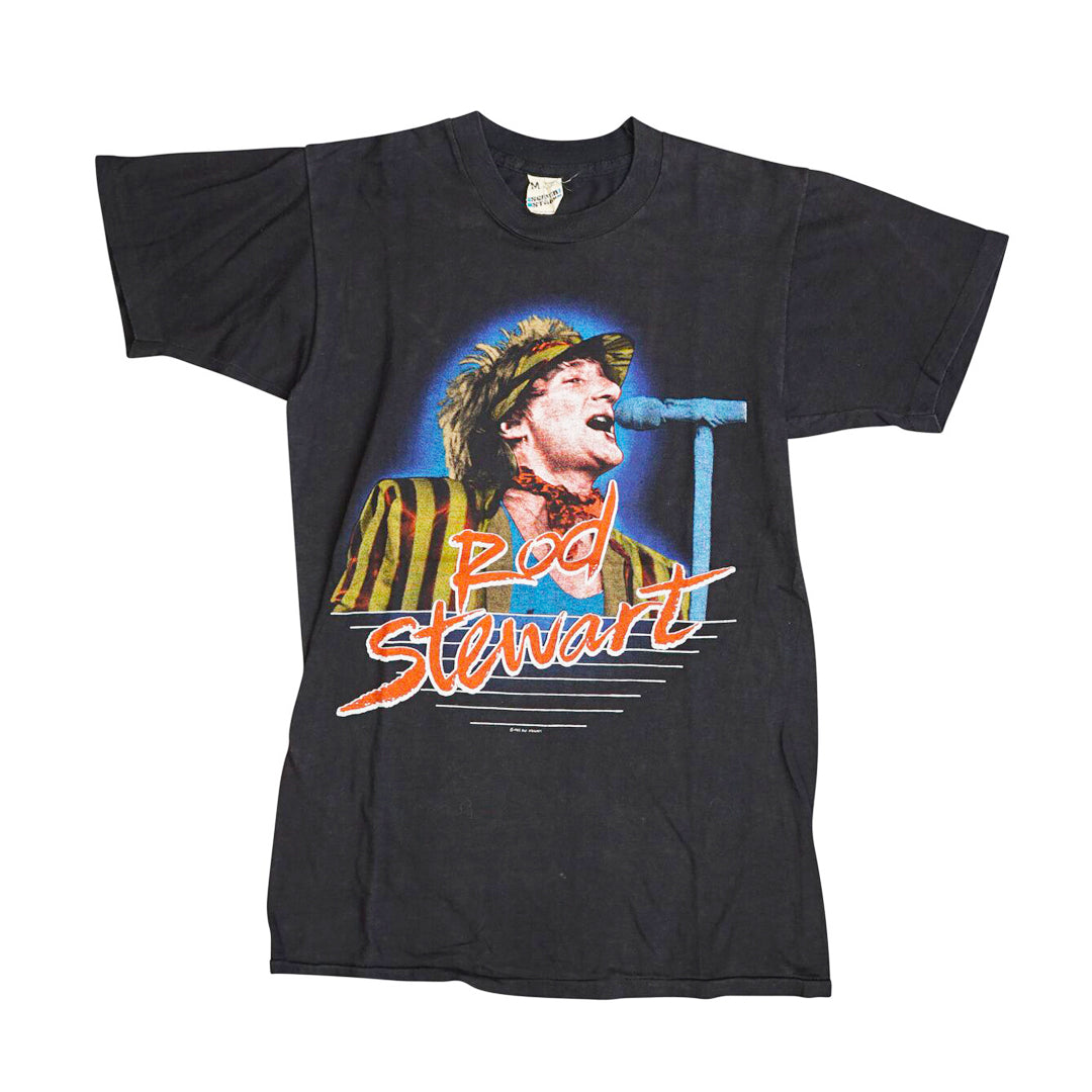 Rod Stewart Tシャツ 1983年製 ホワイト Vintage 1983 Rod Stewart 'Body Wishes Tour' T-Shirt – Sabbatical