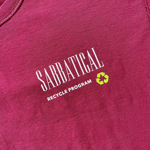 Sabbatical Recycle Program T-Shirt Magenta