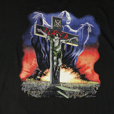 Vintage 1990 Slayer 'European Campaign' T-Shirt