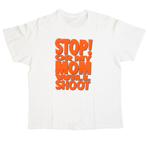 Vintage 1992 'Stop Or My Mom Will Shoot' T-Shirt