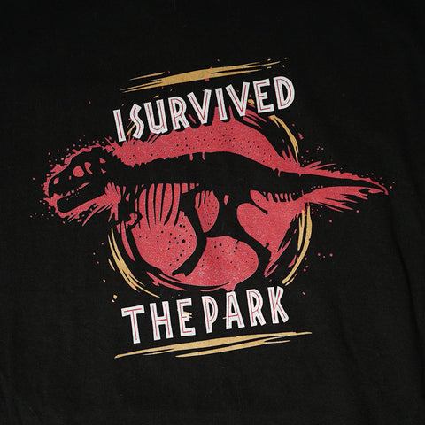 Vintage 90s Jurassic Park 'I Survived The Park' T-Shirt