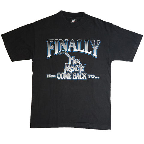 Vintage 2000s WWE 'Finally The Rock Has Come Back To' T-Shirt