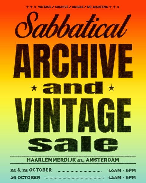 SABBATICAL ARCHIVE & VINTAGE SALE!