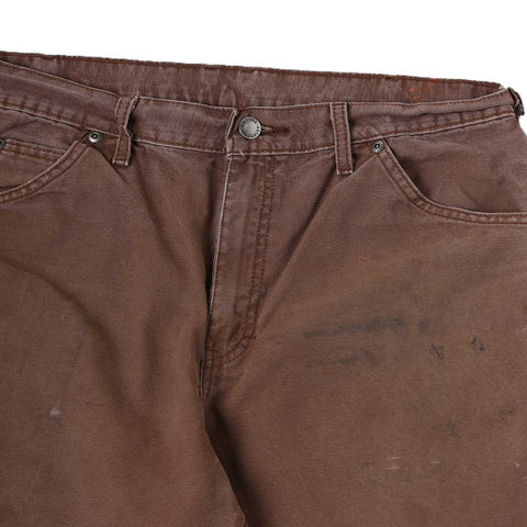 Vintage Dickies Work Pants Cell Pocket Brown