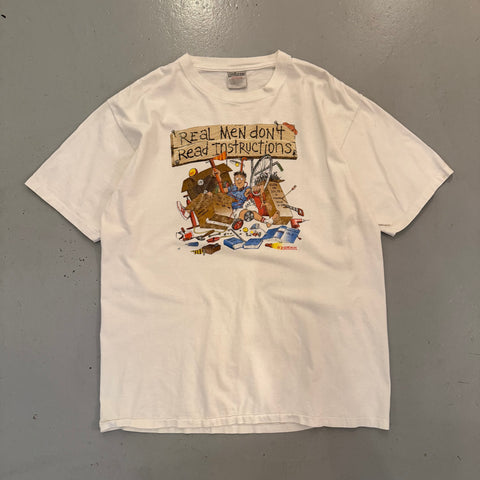 Vintage 90s Real Men Don't Read Instructions