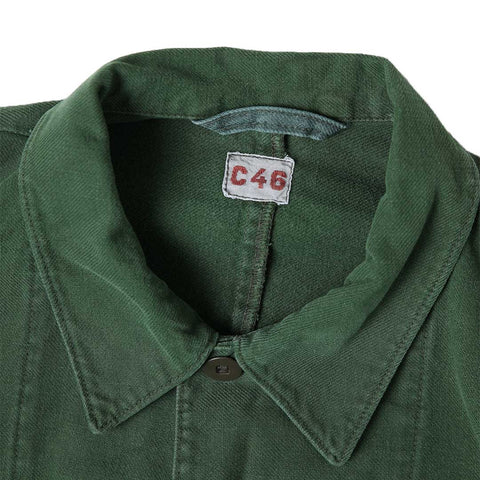 Vintage Swedish Military Army Green C46 Field Jacket