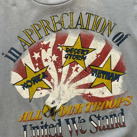 Vintage 80s In Appreciation Of All Our Troops T-Shirt