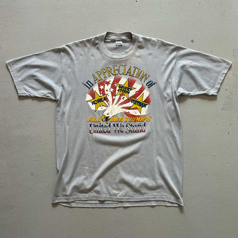 Vintage 80s In Appreciation Of All Our Troops T-Shirt