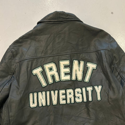 Vintage 1994 Trent University Leather Jacket