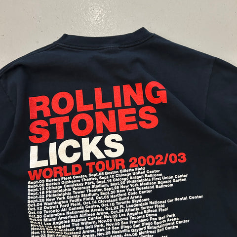 Vintage 2002 The Rolling Stones Licks World Tour T-Shirt